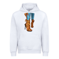 White Leopard heels black fashion girl Urban Hoodie - RanaPortraitStore