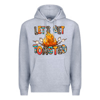 Heather Grey let's get toasted Premium Hoodie - RanaPortraitStore