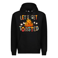 Black let's get toasted Premium Hoodie - RanaPortraitStore