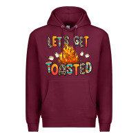 Burgundy let's get toasted Premium Hoodie - RanaPortraitStore