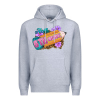 Heather Grey hello 6th grade Premium Hoodie - RanaPortraitStore