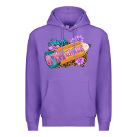 Purple hello 6th grade Premium Hoodie - RanaPortraitStore