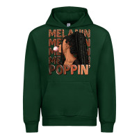 Forest Green Melanin poppin' afro woman Urban Hoodie - RanaPortraitStore