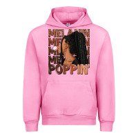 Fuchsia Pink Melanin poppin' afro woman Urban Hoodie - RanaPortraitStore