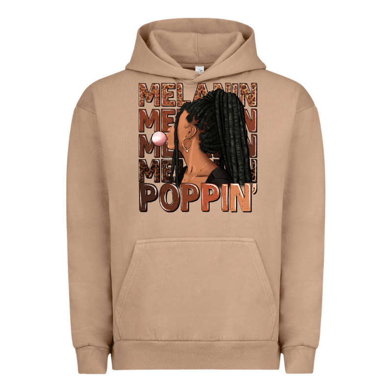 Melanin Poppin' Afro Woman Urban Hoodie by RanaPortraitStore | Teevron