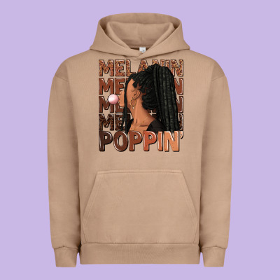 Urban Hoodie Melanin poppin' afro woman