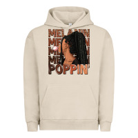 Pigment French Oak Melanin poppin' afro woman Urban Hoodie - RanaPortraitStore
