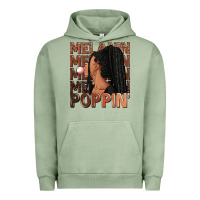 Pigment Oil Green Melanin poppin' afro woman Urban Hoodie - RanaPortraitStore
