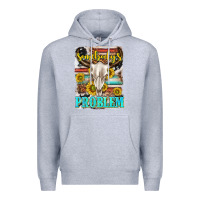 Heather Grey somebodys problem Premium Hoodie - texasbilliewilder