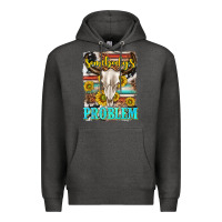 Charcoal Heather somebodys problem Premium Hoodie - texasbilliewilder