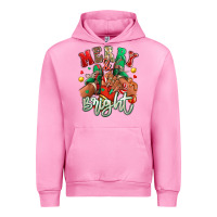 Fuchsia Pink Merry and bright black girl sneakers Urban Hoodie - RanaPortraitStore