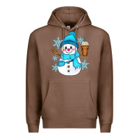 Chestnut cute snowman Premium Hoodie - Zillion Design Studio