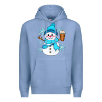 Colony Blue cute snowman Premium Hoodie - Zillion Design Studio