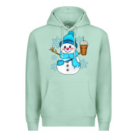 Seafoam cute snowman Premium Hoodie - Zillion Design Studio