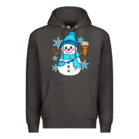Smoke cute snowman Premium Hoodie - Zillion Design Studio