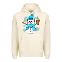 Tofu cute snowman Premium Hoodie - Zillion Design Studio