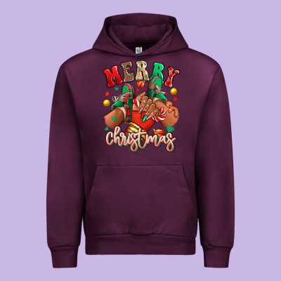 Urban Hoodie Merry Christmas black girl sneakers