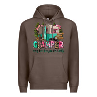 Coffee glamper way too boujee for tents 2 Premium Hoodie - RanaPortraitStore