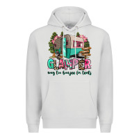 Dove Grey glamper way too boujee for tents 2 Premium Hoodie - RanaPortraitStore