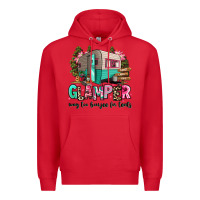 Red glamper way too boujee for tents 2 Premium Hoodie - RanaPortraitStore