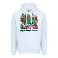 White glamper way too boujee for tents 2 Premium Hoodie - RanaPortraitStore