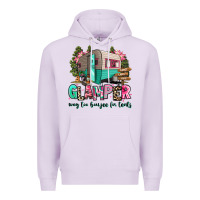 Lilac glamper way too boujee for tents 2 Premium Hoodie - RanaPortraitStore