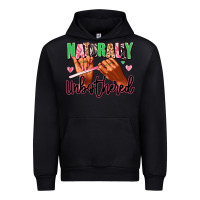 Black Naturally unbothered afro nails Urban Hoodie - RanaPortraitStore