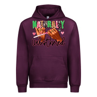 Mauve Wine Naturally unbothered afro nails Urban Hoodie - RanaPortraitStore