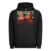 Pigment Black Naturally unbothered afro nails Urban Hoodie - RanaPortraitStore
