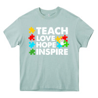 Arona Teach Love Hope Inspire Heavy Core Tee - CowhideDigitalArt