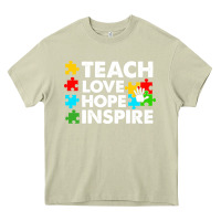 Mossy Teach Love Hope Inspire Heavy Core Tee - CowhideDigitalArt