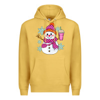 Antique Gold bougie snowman Premium Hoodie - Zillion Design Studio