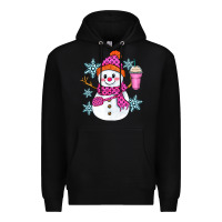 Black bougie snowman Premium Hoodie - Zillion Design Studio