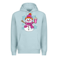 Blue Mist bougie snowman Premium Hoodie - Zillion Design Studio