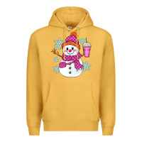 Mustard bougie snowman Premium Hoodie - Zillion Design Studio