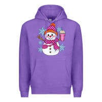 Purple bougie snowman Premium Hoodie - Zillion Design Studio