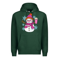 Sports Green bougie snowman Premium Hoodie - Zillion Design Studio