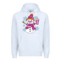 White bougie snowman Premium Hoodie - Zillion Design Studio