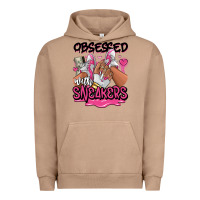 Pigment Burro Obsessed with sneakers pink afro woman Urban Hoodie - RanaPortraitStore