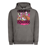 Pigment Tornado Obsessed with sneakers pink afro woman Urban Hoodie - RanaPortraitStore