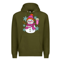 Army Green bougie snowman Premium Hoodie - Zillion Design Studio