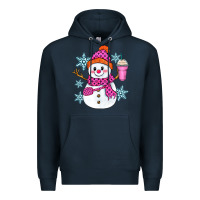 Navy bougie snowman Premium Hoodie - Zillion Design Studio