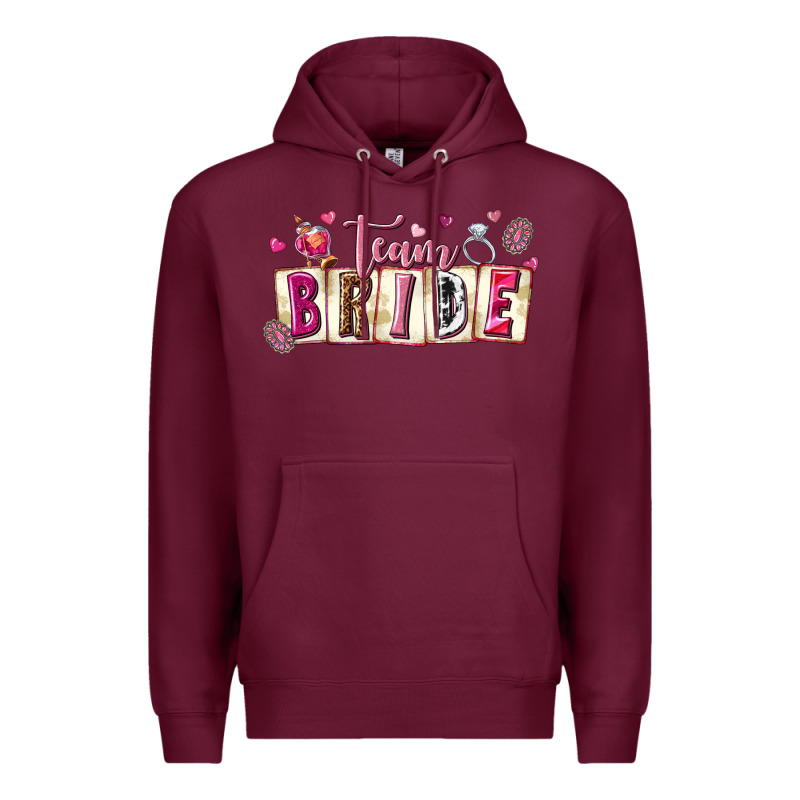 Team Bride Premium Hoodie by texasbilliewilder | Teevron