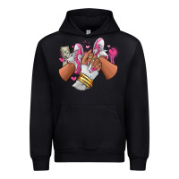 Black Pink and white sneaker girl Urban Hoodie - RanaPortraitStore