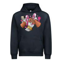 Navy Pink and white sneaker girl Urban Hoodie - RanaPortraitStore