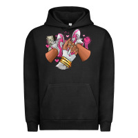 Pigment Black Pink and white sneaker girl Urban Hoodie - RanaPortraitStore