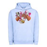 Pigment Grape Ice Pink and white sneaker girl Urban Hoodie - RanaPortraitStore