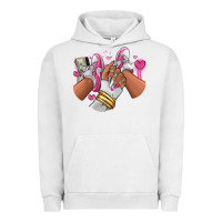 Pigment Lunar Rock Pink and white sneaker girl Urban Hoodie - RanaPortraitStore