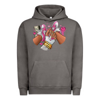 Pigment Tornado Pink and white sneaker girl Urban Hoodie - RanaPortraitStore