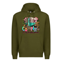 Army Green camping is my happy place Premium Hoodie - RanaPortraitStore